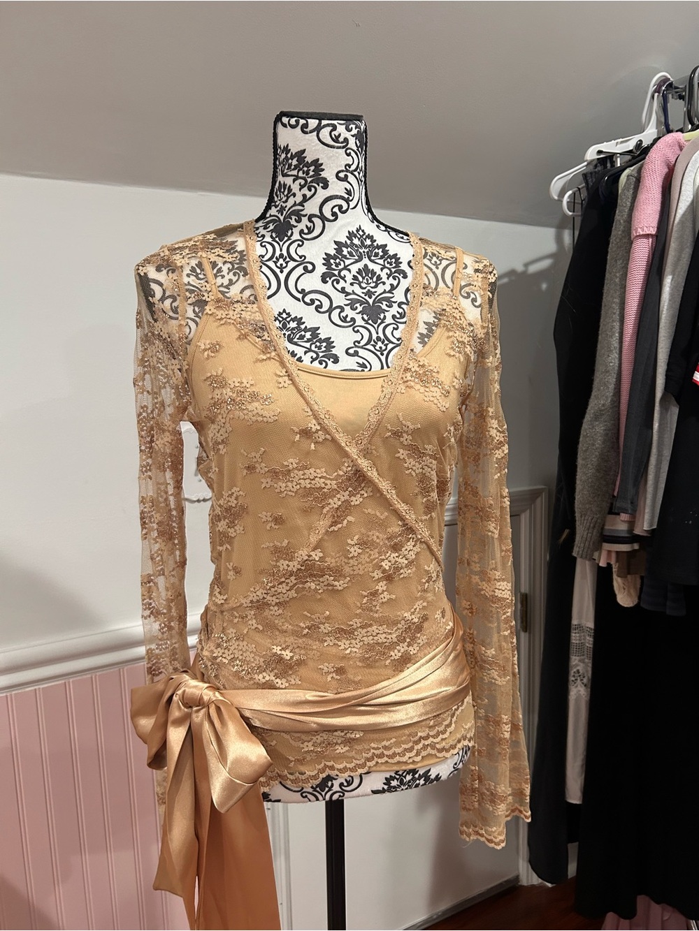Vintage Victoria Secret lace Wrap Top